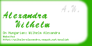 alexandra wilhelm business card